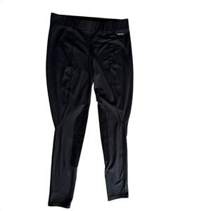 Kerrits Equestrian Riding Pants XL Black Patch Breeches Leggings